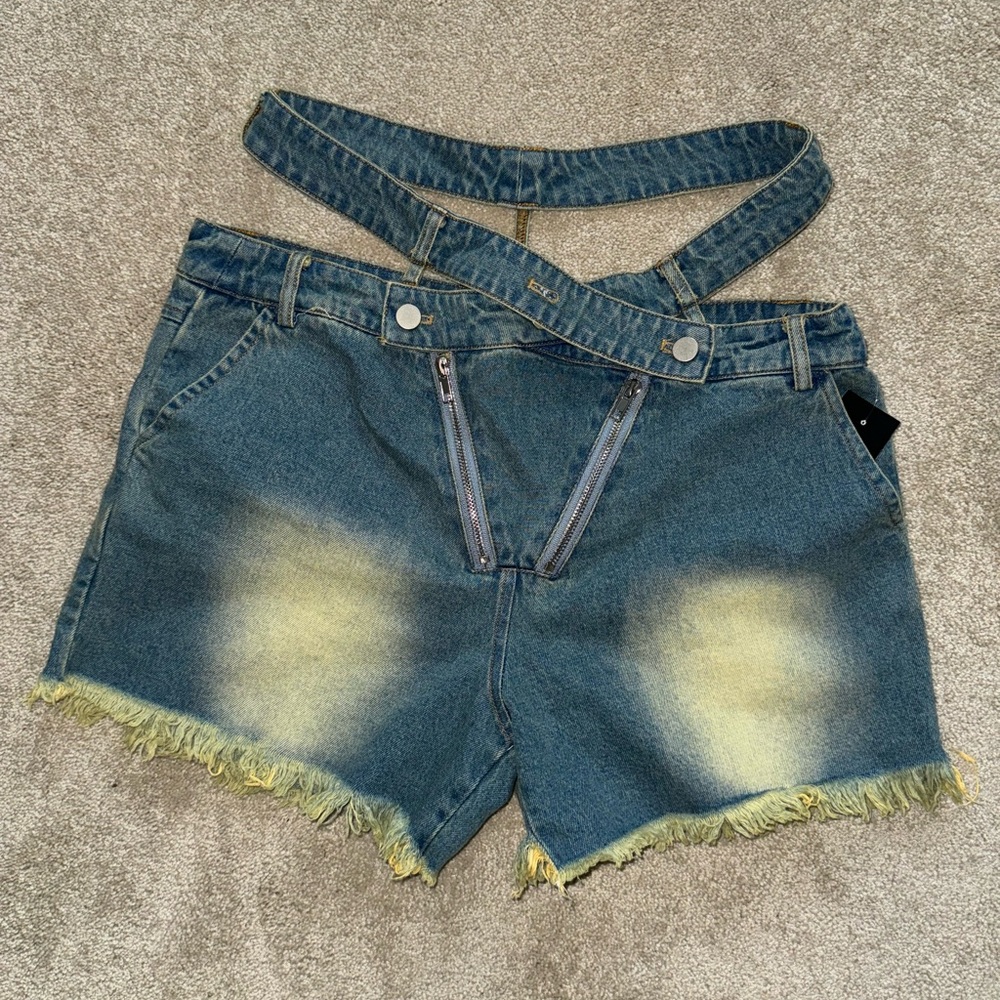 Denim Shorts Set